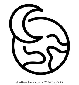 Black and white line art of a yin yang symbol representing balance and harmony