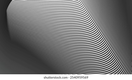 Fondo abstracto de círculo de línea en blanco y negro para estilo de telón de fondo o tela