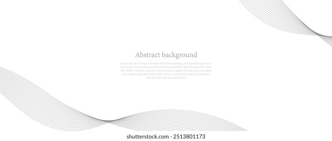 Black and white line curve technology abstract technology innovation concept vector background 