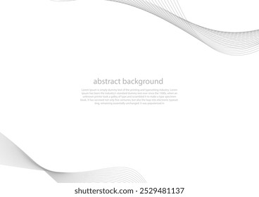 Black and white line curve technology abstract technology innovation concept vector background. 