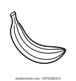 Black and White Line Drawing of a Bunch of Bananas vector art white background