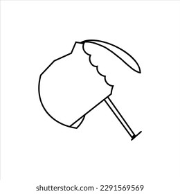 A black and white line drawing of a roulette