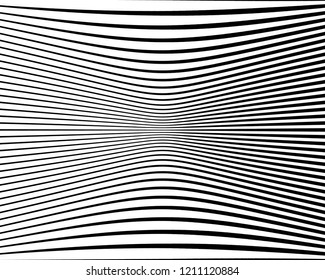 Black and white Line halftone pattern with gradient effect. Horizontal stripes. Parallel straight monochrome pattern Template for backgrounds and stylized textures. Vector illustration