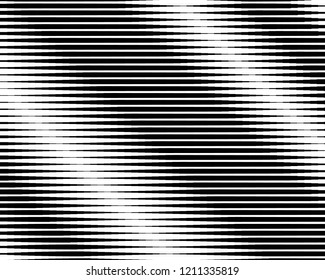 Black and white Line halftone pattern with gradient effect. Horizontal stripes. Parallel straight monochrome pattern Template for backgrounds and stylized textures. Vector illustration