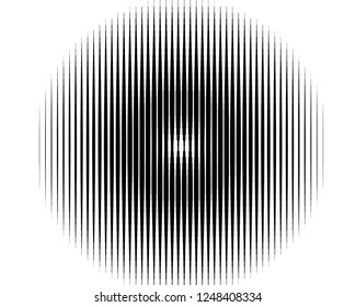Black and white Line halftone pattern with gradient effect. Horizontal stripes. Parallel straight monochrome pattern Template for backgrounds and stylized textures. Vector illustration

