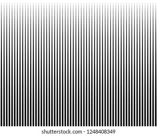 Black and white Line halftone pattern with gradient effect. Horizontal stripes. Parallel straight monochrome pattern Template for backgrounds and stylized textures. Vector illustration

