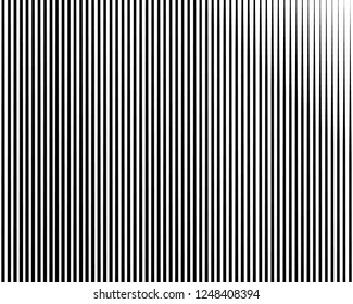 Black and white Line halftone pattern with gradient effect. Horizontal stripes. Parallel straight monochrome pattern Template for backgrounds and stylized textures. Vector illustration
