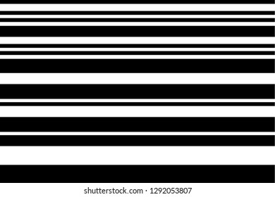 Black and white Line halftone pattern with gradient effect. Horizontal stripes. Parallel straight monochrome pattern Template for backgrounds and stylized textures. Vector illustration
