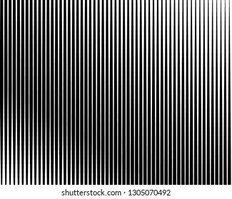Black and white Line halftone pattern with gradient effect. Horizontal stripes. Parallel straight monochrome pattern Template for backgrounds and stylized textures. Vector illustration
