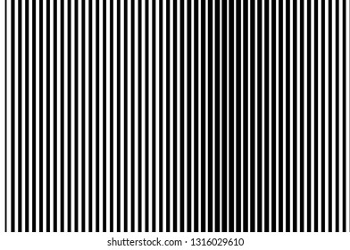 Black and white Line halftone pattern with gradient effect.Straight stripes. Parallel direct monochrome pattern Template for backgrounds and stylized textures. Vector illustration