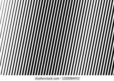 Black and white Line halftone pattern with gradient effect.Straight stripes. Parallel direct monochrome pattern Template for backgrounds and stylized textures. Vector illustration