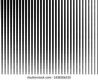 Black and white Line halftone pattern with gradient effect. Parallel straight monochrome pattern with stripes Template for backgrounds and stylized textures. Vector illustration