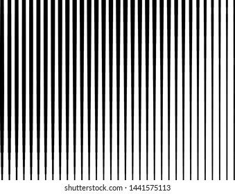 Black and white Line halftone pattern with gradient effect. Parallel straight monochrome pattern with stripes Template for backgrounds and stylized textures. Vector illustration