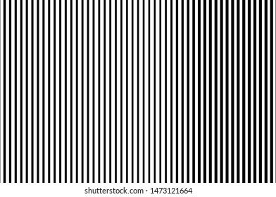 Black and white Line halftone pattern with gradient effect. Horizontal stripes. Parallel straight monochrome pattern Template for backgrounds and stylized textures. Vector illustration
