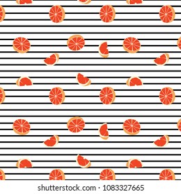 black and white line orange pattern art vector 