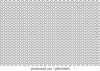 Black and white line pattern With many curves and shapes, beautiful, modern