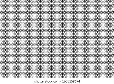 Black and white line pattern With many curves and shapes, beautiful, modern
