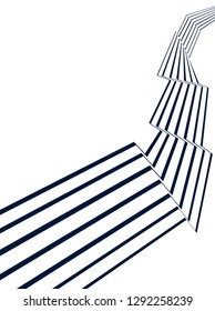 black and white line  stripe wave abstract background