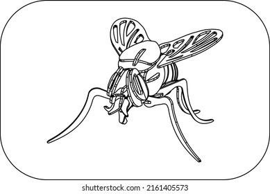 black and white line trimetric view fly logo