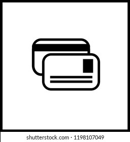 Black and white linear icon on a banking concept