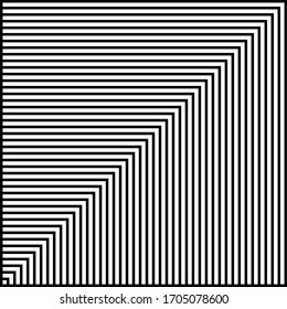 Pinturas ópticas abstractas en blanco y negro
