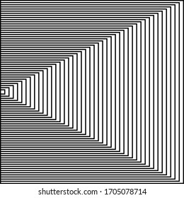 Black and white lines abstract graphic optical art