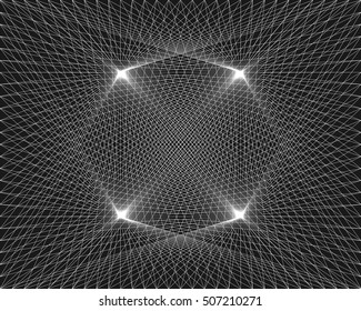 Black and white lines background. Abstract geometric background.