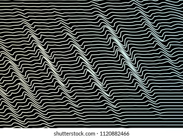 Black and white lines background. holographic foil. Halftone blend. Trendy glitch gradient. glossy paper. holo sparkly cover. texture for computer poster or banner. Optical art. Monochrome stripes.