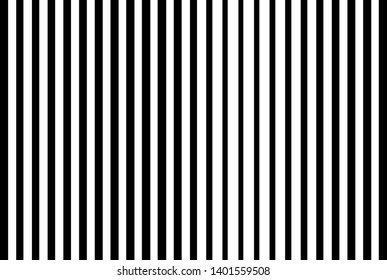 Black and white Lines halftone pattern with gradient effect. Vertical Straight stripes. Parallel direct monochrome pattern Template for backgrounds and stylized textures.  Vector illustration