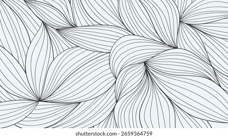Black and white lines pattern background. Luxury Line arts wallpaper. Design for cover, invitation background, packaging design, fabric and print. Vector illustration