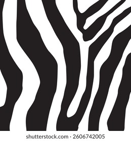 Black and white Lines Striped Zebra Pattern 