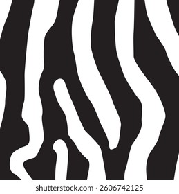 Black and white Lines Striped Zebra Pattern