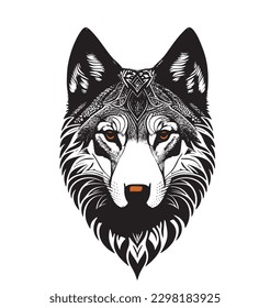 black and white lion fullly vector and editable 