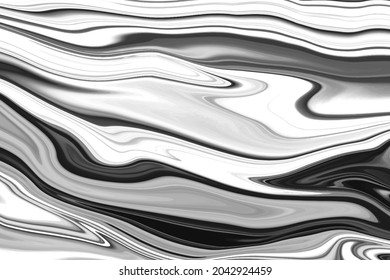fondo de mármol líquido negro y blanco, ilustración vectorial