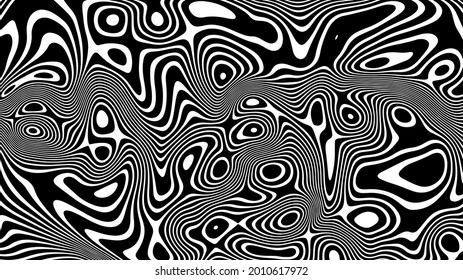 Textura líquida en blanco y negro. Resumen del fondo vectorial. Patrón de mármol monocromo.
