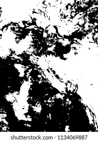 Black and white liquid texture. Grunge Vector Striped Background, hand drawn marbling illustration. Abstract vector background. Monochrome marble pattern.