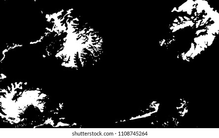 Black and white liquid texture. Hand drawn marbling illustration. Abstract vector background. Monochrome marble pattern.