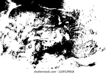 Black and white liquid texture. Hand drawn marbling illustration. Abstract vector background. Monochrome marble pattern.