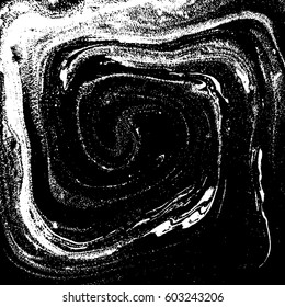 Black and white liquid texture, watercolor hand drawn marbling illustration, abstract background