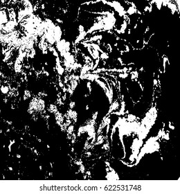 Black and white liquid texture, watercolor hand drawn marbling illustration, abstract background.