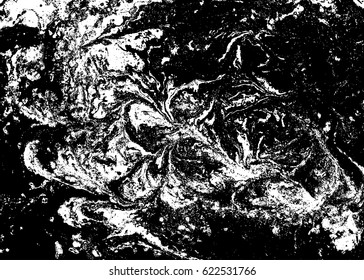 Black and white liquid texture, watercolor hand drawn marbling illustration, abstract background.