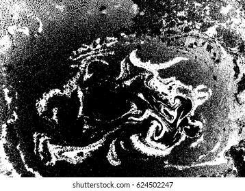 Black and white liquid texture, watercolor hand drawn marbling illustration, abstract background.