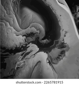 black and white liquid vector design