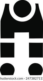 Un logotipo en blanco y negro de un oso de perfil