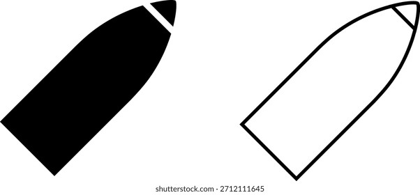 Schwarz-weißes Logo-Design mit einfacher Aufzählung in zwei Variationen