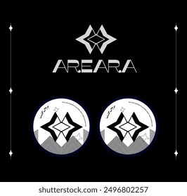 Black and white logo, icon and badge design of a luxury brand