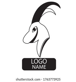 black and white logo from the mountain goat logo

