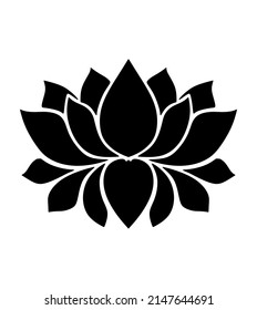 Schwarz-Weiß-Lotusblume