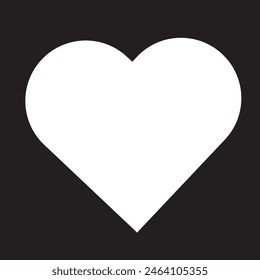 Black and white love shape eps 10