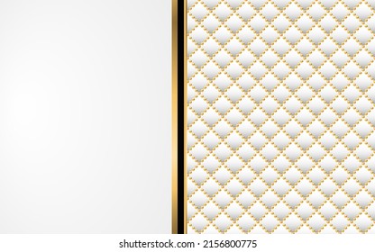Black and white luxury background. Vector illustration. 